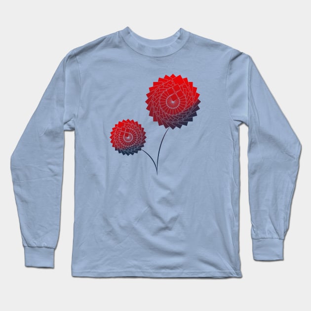 New Edge Flowers Long Sleeve T-Shirt by i2studio